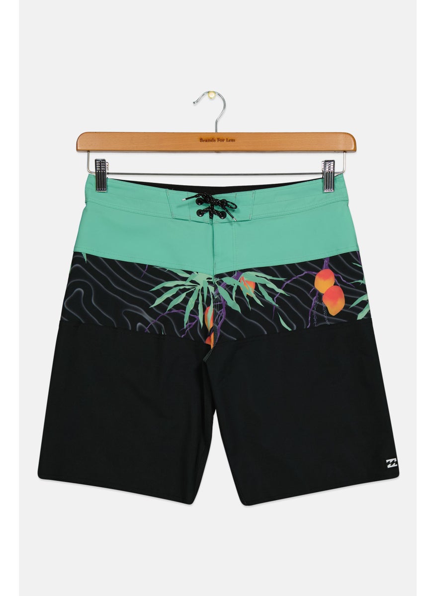 Kids Boy Brand Logo Board Short, Black