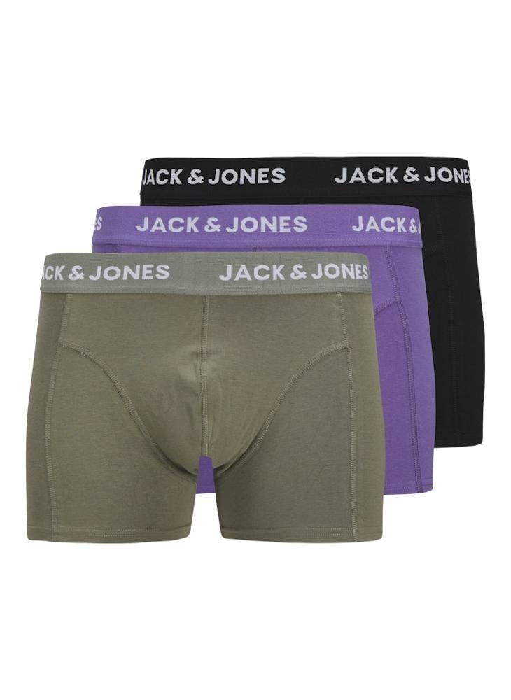 3 Pack Solid Trunks