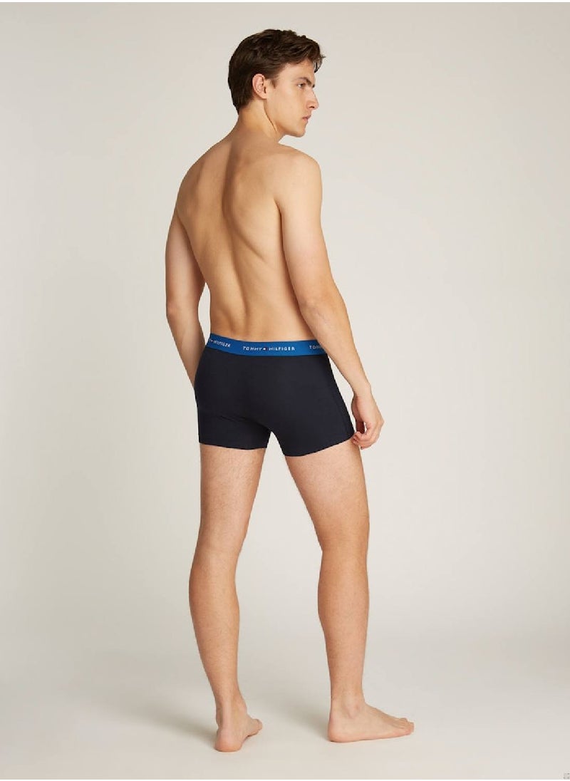 Men's 7-Pack Signature Logo Waistband Trunks - Cotton, Multicolour