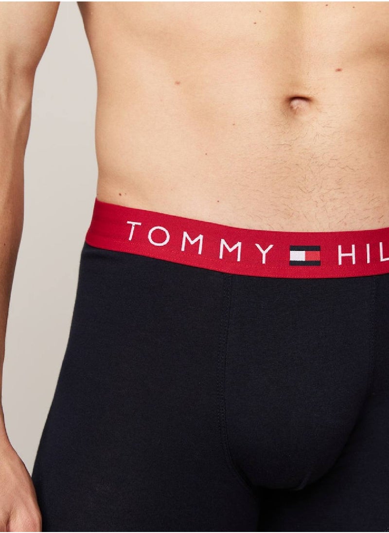 Men's 3 Pack Boxer Briefs - Cotton, Blue