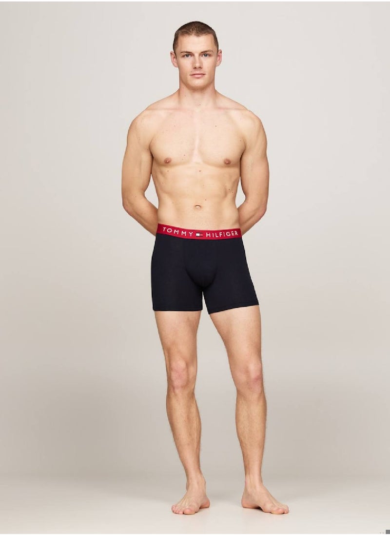 Men's 3 Pack Boxer Briefs - Cotton, Blue