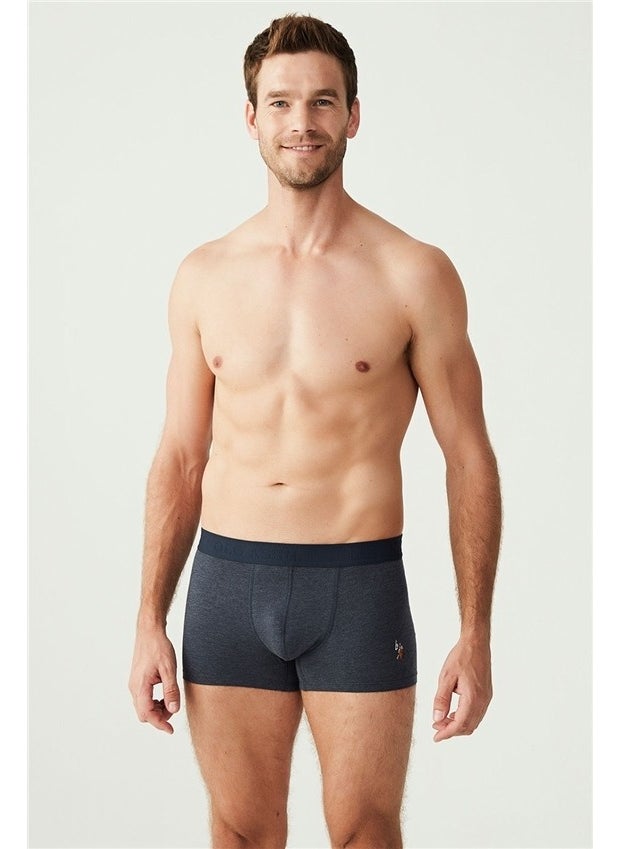 3-Pack Economical Pack Saxe-Navy-Melange Men's Boxer