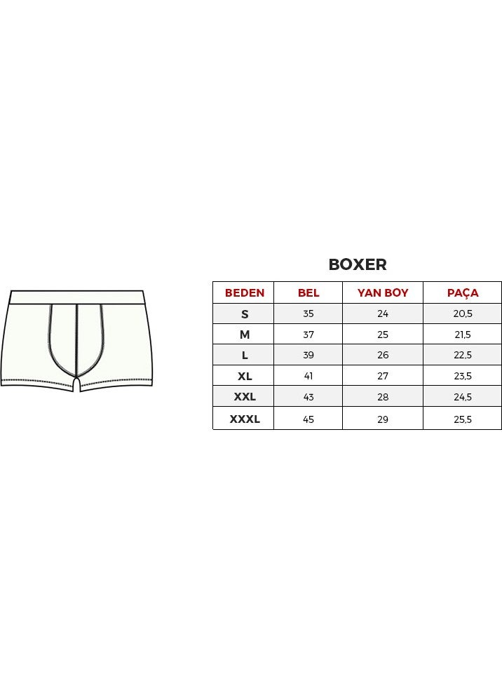 3-Pack Economical Pack Saxe-Navy-Melange Men's Boxer