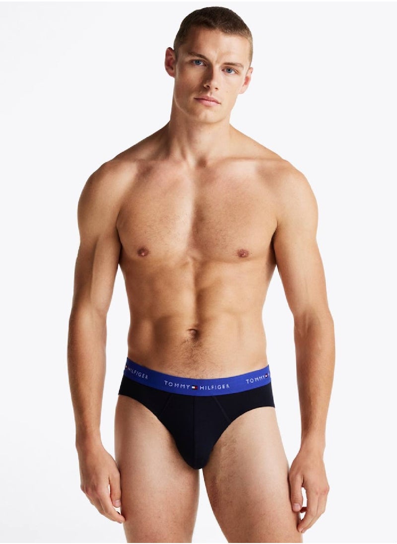 Men's 3 Pack Briefs  - Cotton, Blue