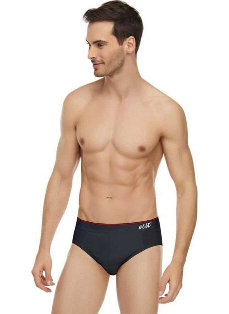 6 Pack Passion Elit 1351 Lycra Belt Kom Cotton Slip Men's Underpants