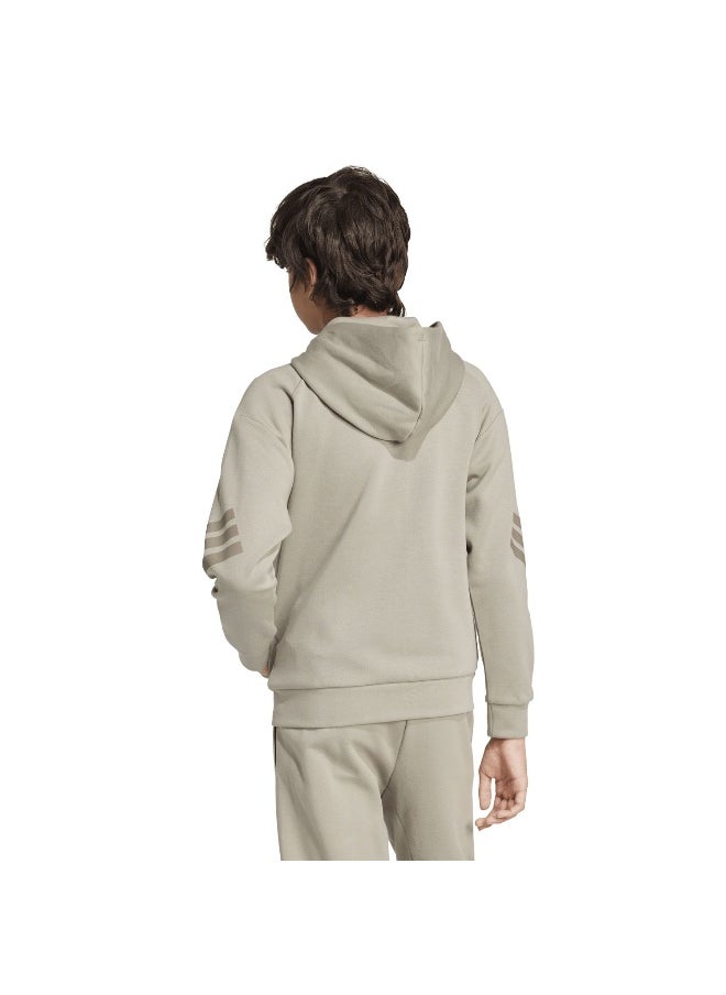 adidas future icons 3 stripes full zip track unisex hooded top