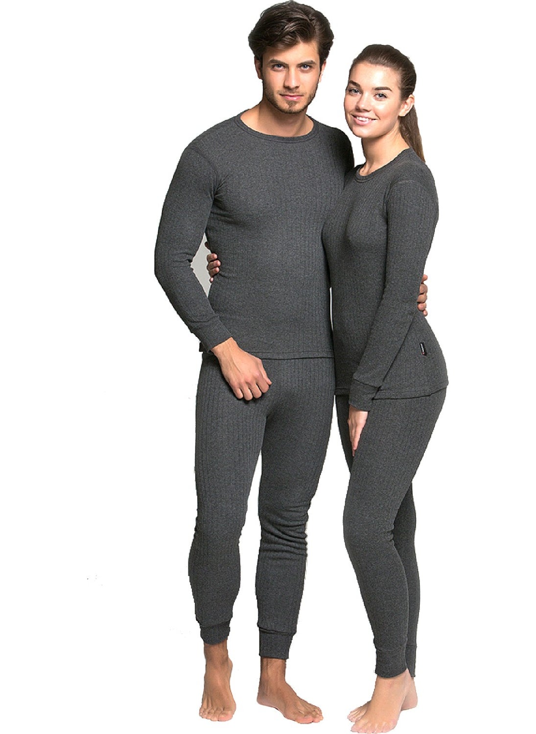 Soft Thermal Underwear Set Anthracite