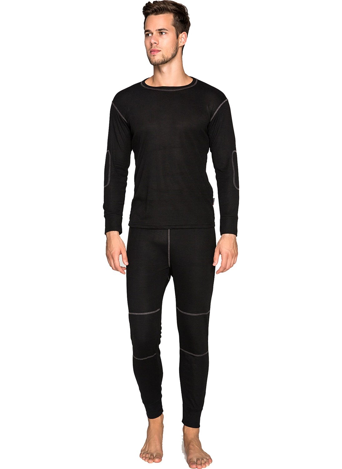 Active Plus Adult Thermal Underwear Set Black