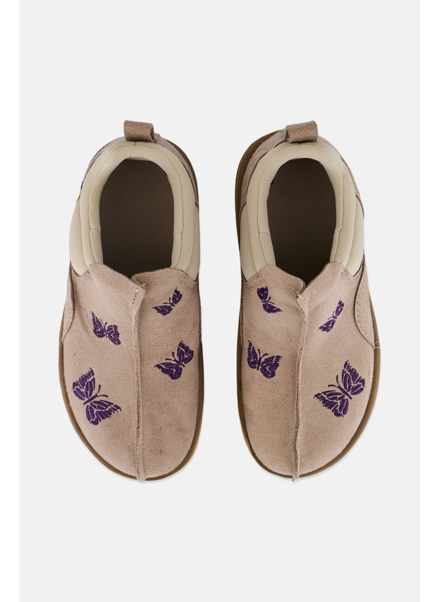Kids Boy Beatnik Moc Slip On Shoes, Taupe