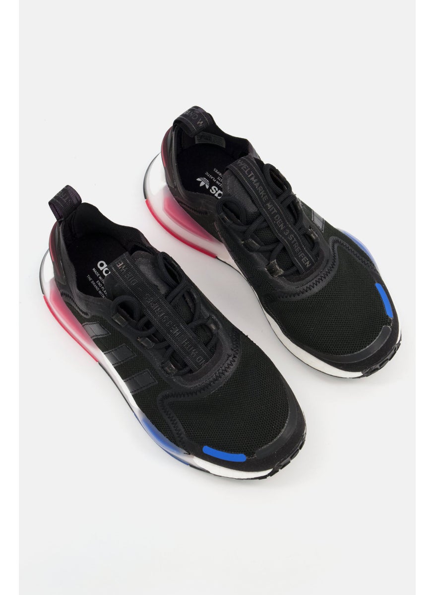 Kids Boy NMD_V3 Lace Up Sport Shoes, Black Combo