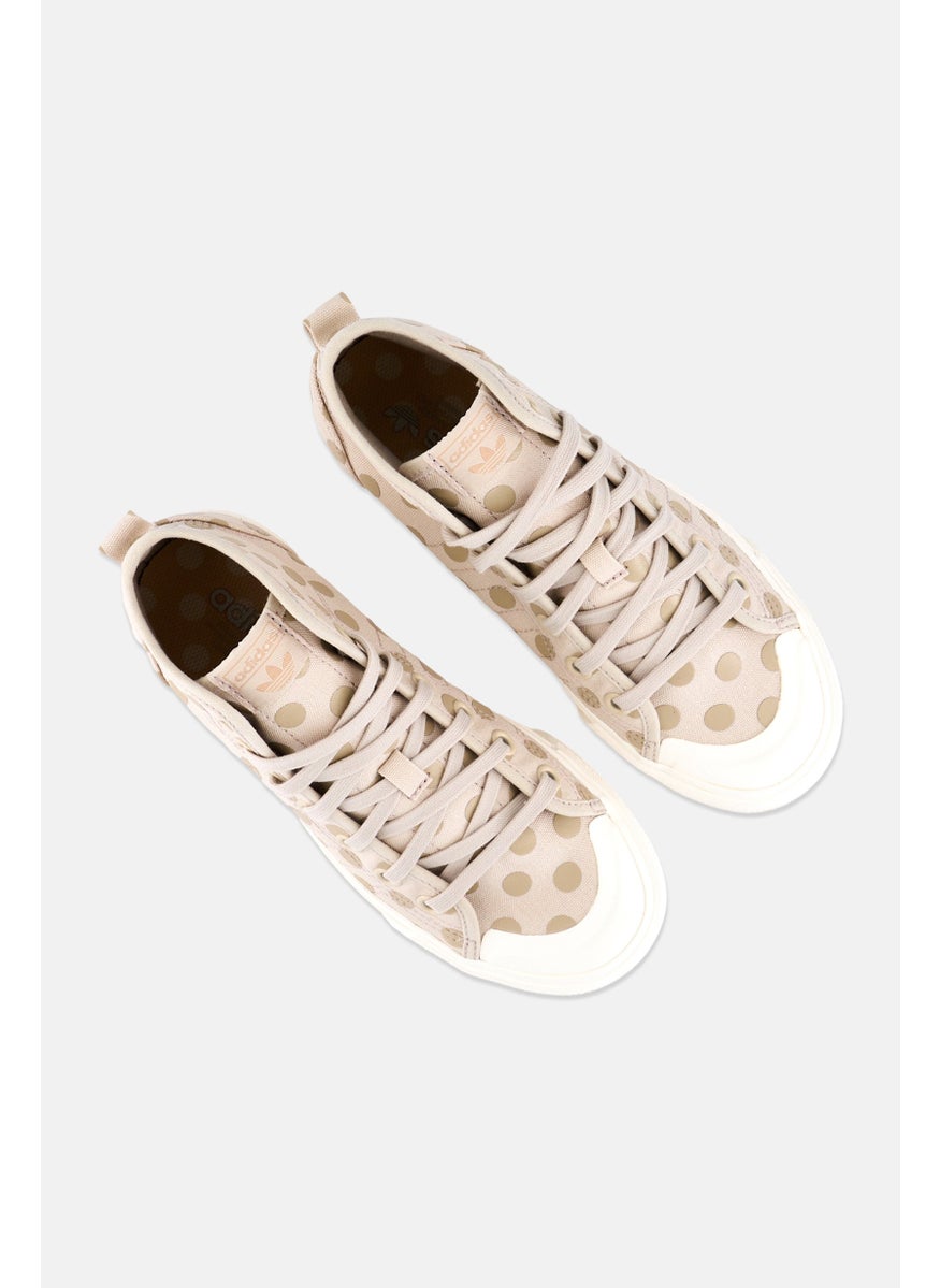 Kids Boy Nizza Hi Lace Up Shoe, Beige