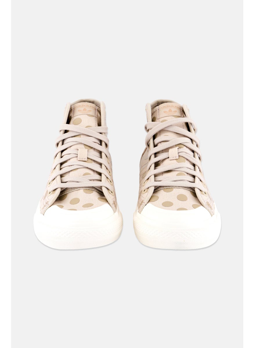 Kids Boy Nizza Hi Lace Up Shoe, Beige