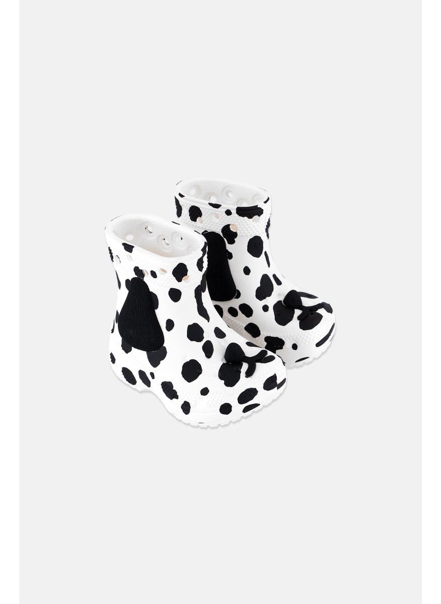 Toddlers Boy Classic Dalmatian Boots, White