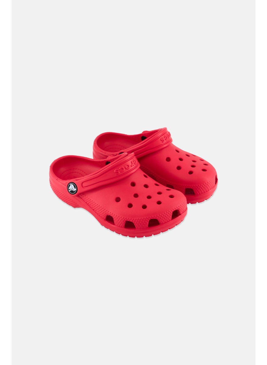 Kids Boy Brand Logo Clogs, Red