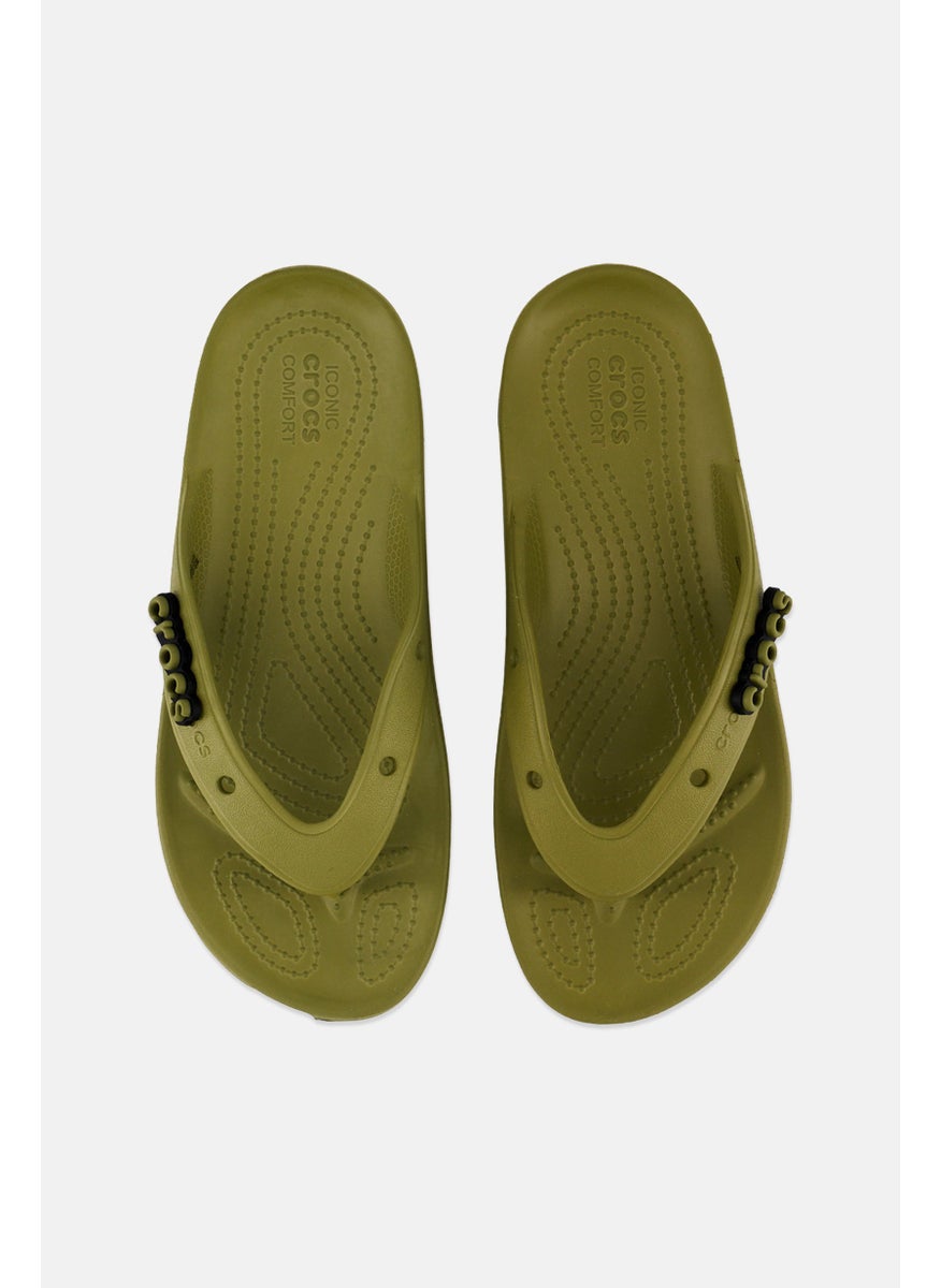 Kids Boy Terrain Slip On Slides, Olive