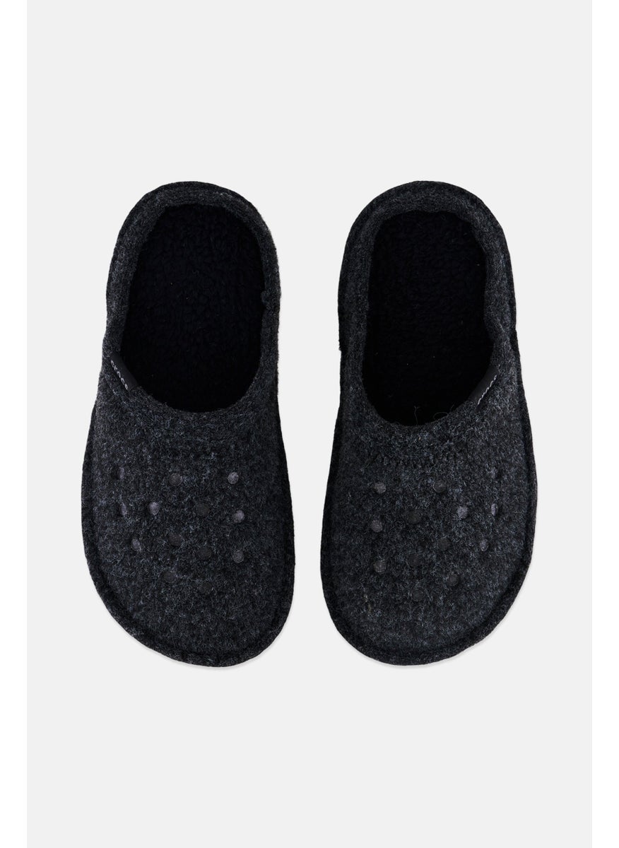 Kids Boy Slip On Slipper, Charcoal Grey