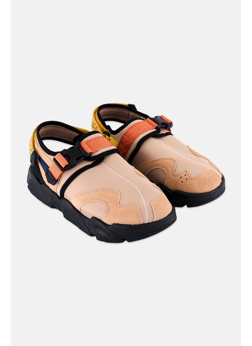 Kids Boy TS-01 Retro Velcro Sandals, Dusty Tan