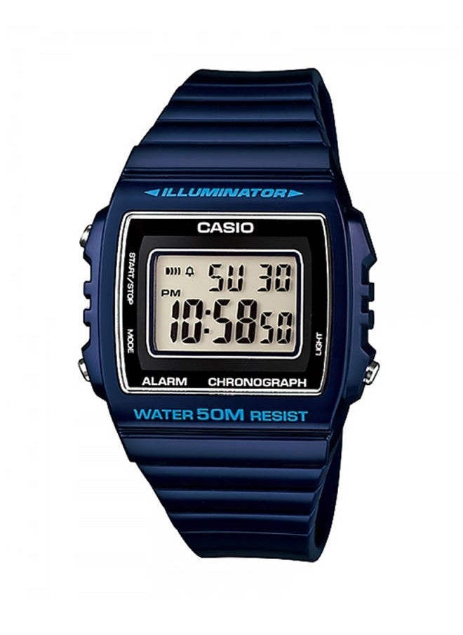 Casio W-215H-2ADF Boys' Resin Digital Quartz Watch, 44 mm, Blue