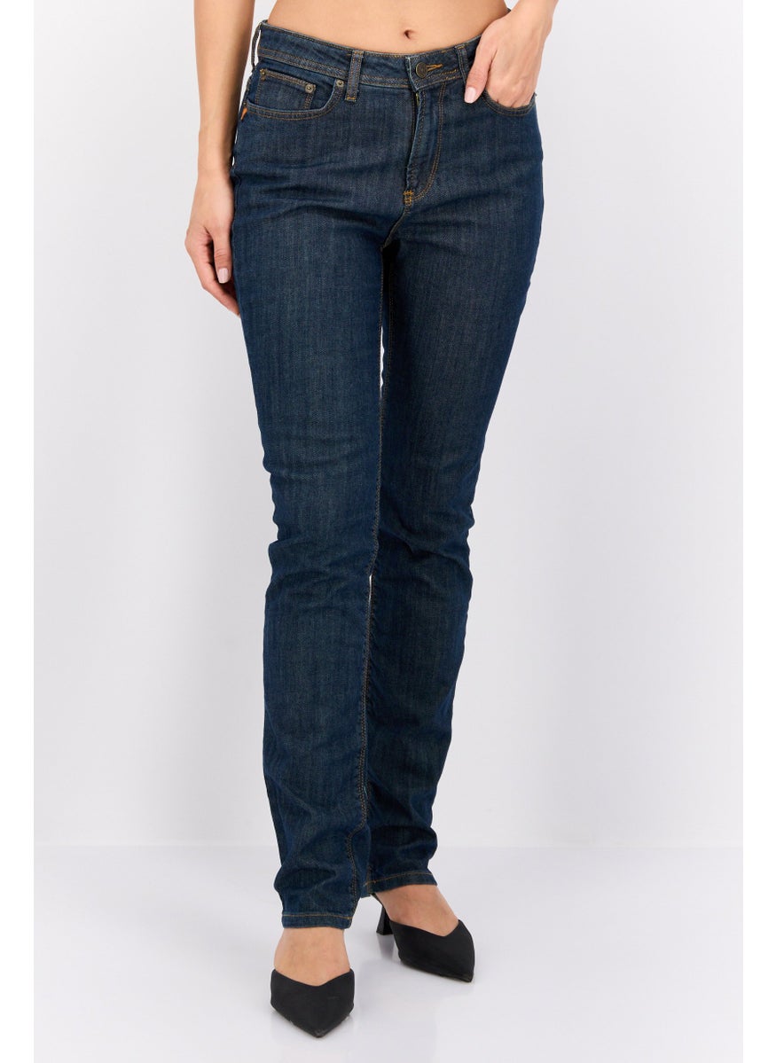 Women Perfect Fit Washed Stretchable Jeans, Blue