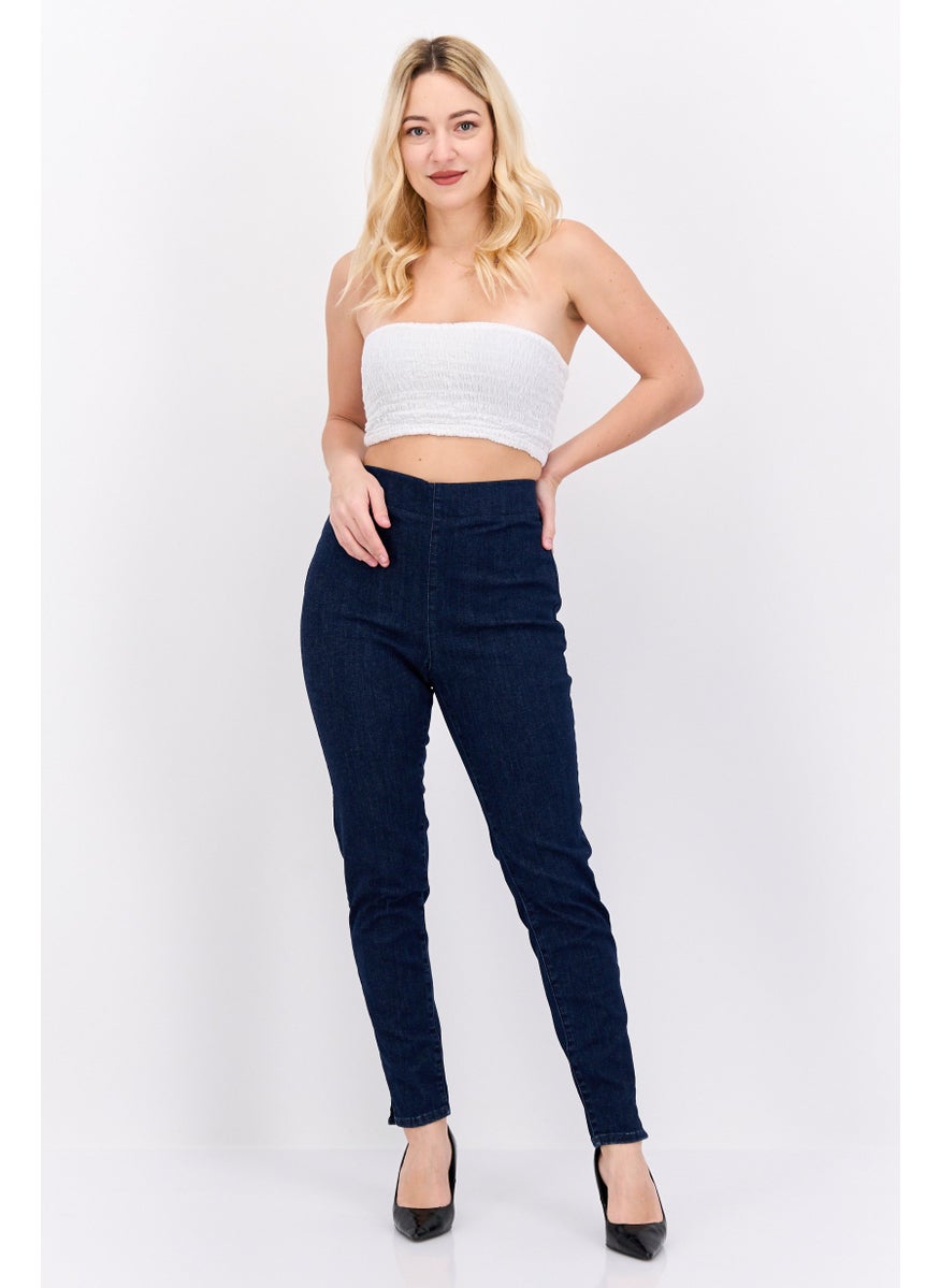 Women Super Skinny Fit Wash Stretchable Jeans, Blue