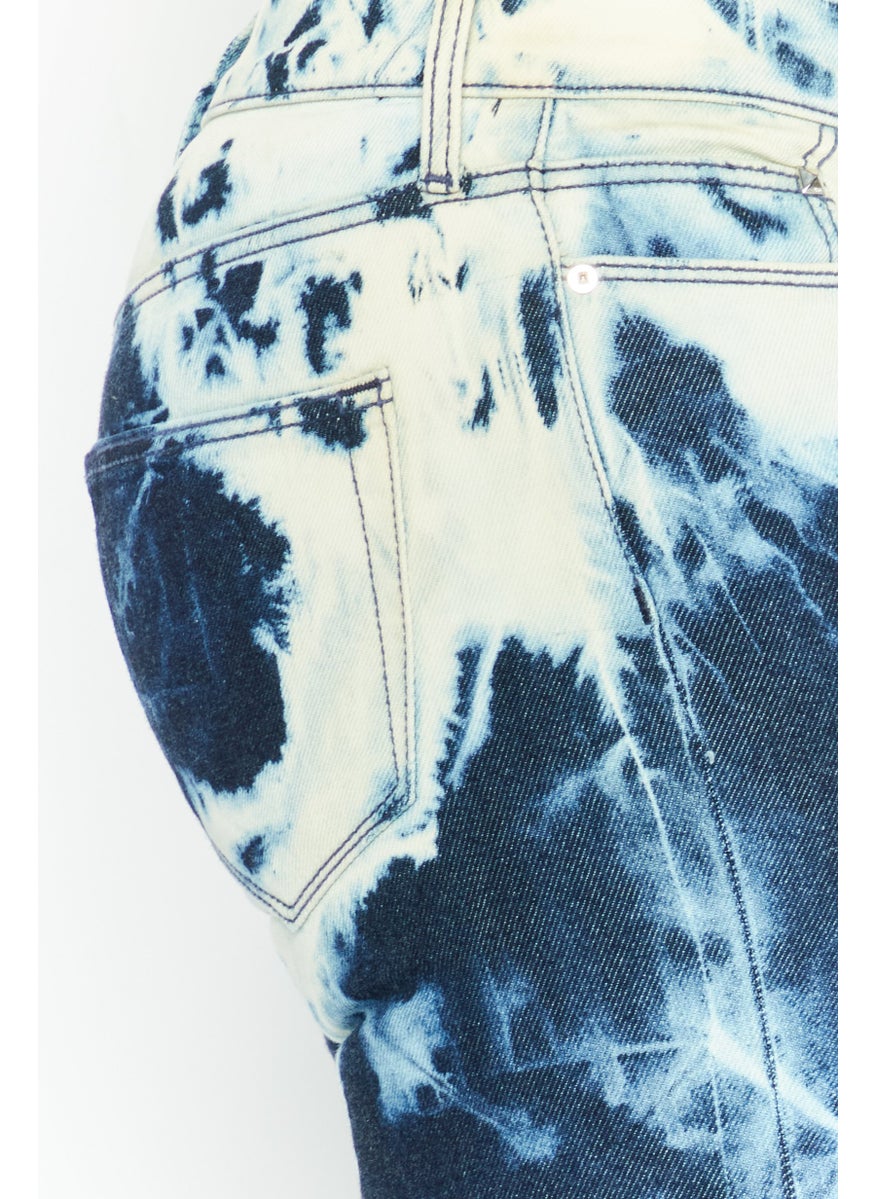 Women Regular Fit Washed Denim Jean, Blue