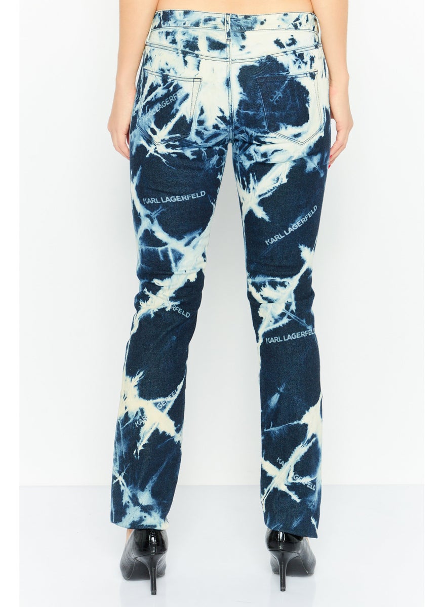 Women Regular Fit Washed Denim Jean, Blue