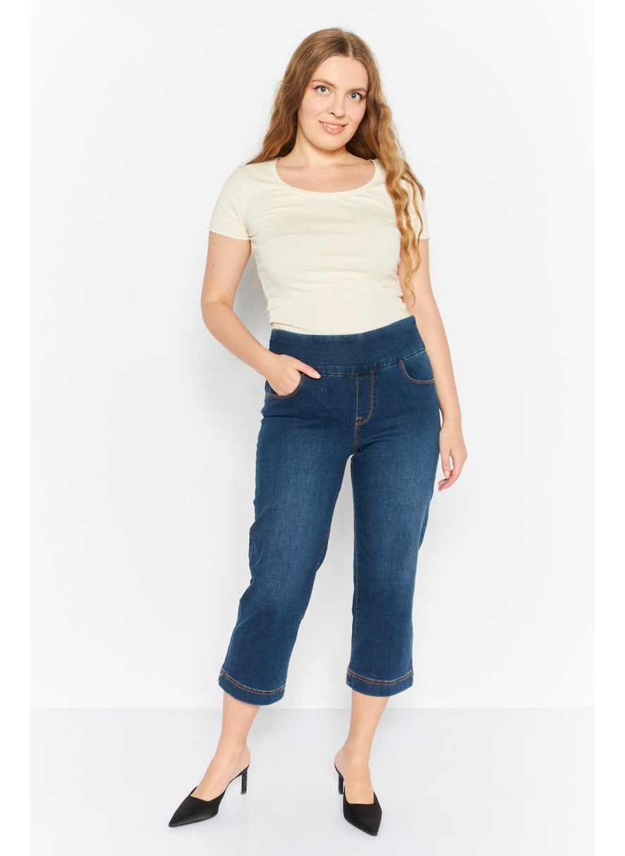 Women Regular Fit Washed Stretchable Jeans, Blue