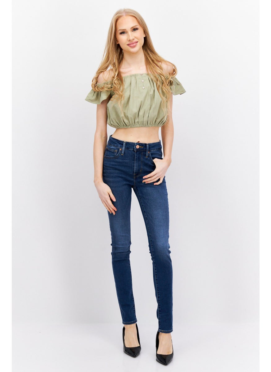 Women Super Skinny Fit High Waist Stretchable Denim, Blue