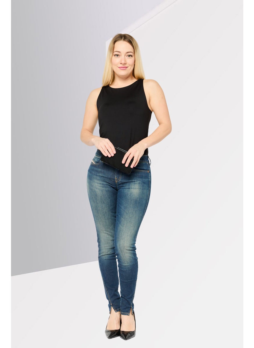 Women Slim Fit Wash Stretchable Jeans, Blue