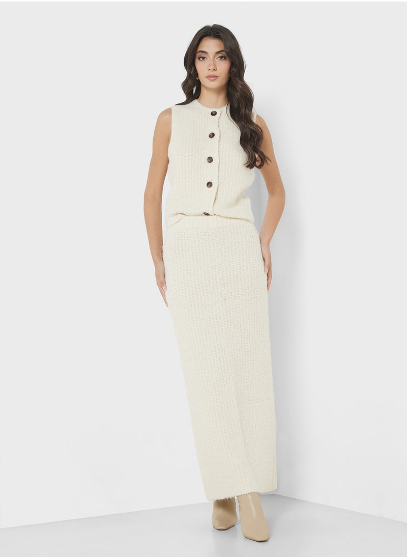 Knitted Maxi Skirt