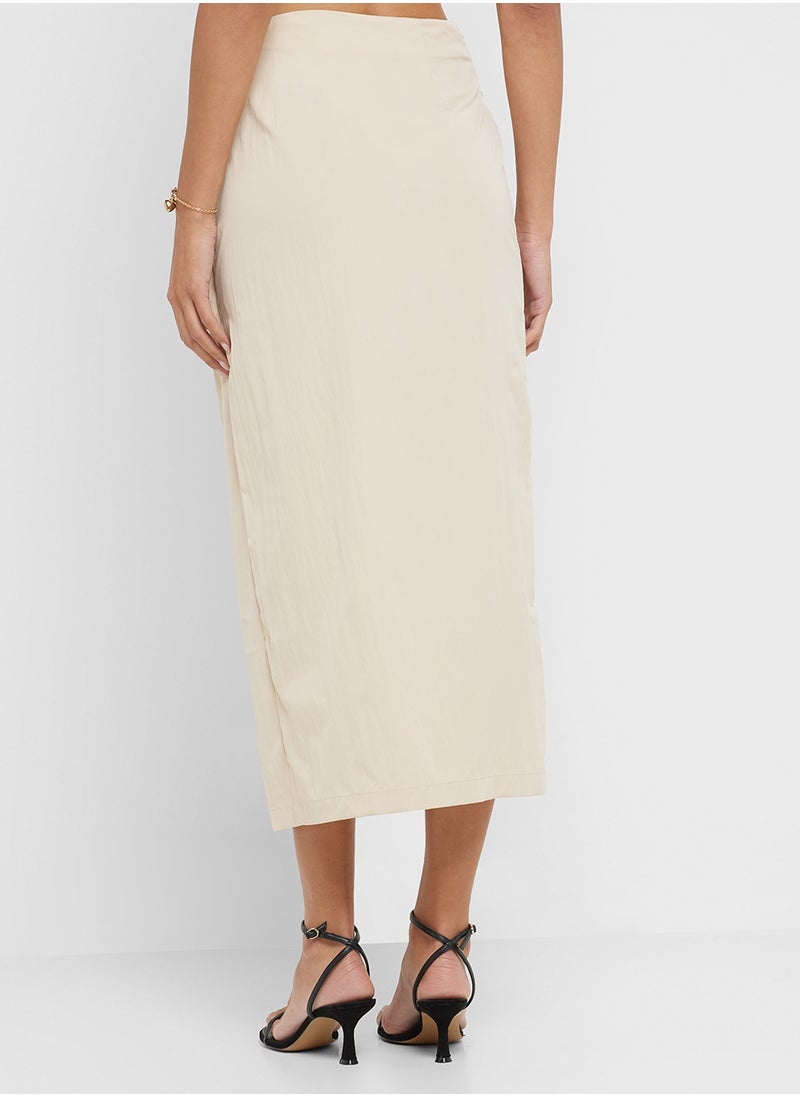 Wrap Midi Skirt