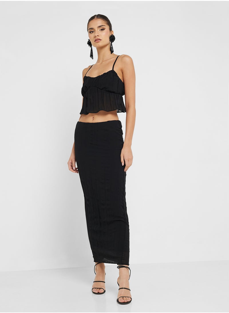 Cami Crop Top & Maxi Skirt Co-Ord Set