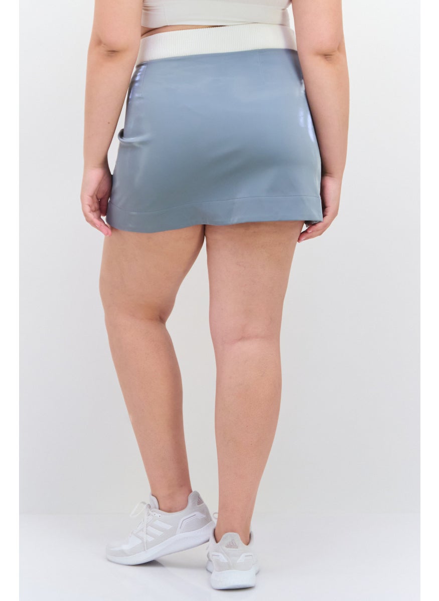 Women Sportswear Fit Brand Logo Outdoor Skirt, Grey