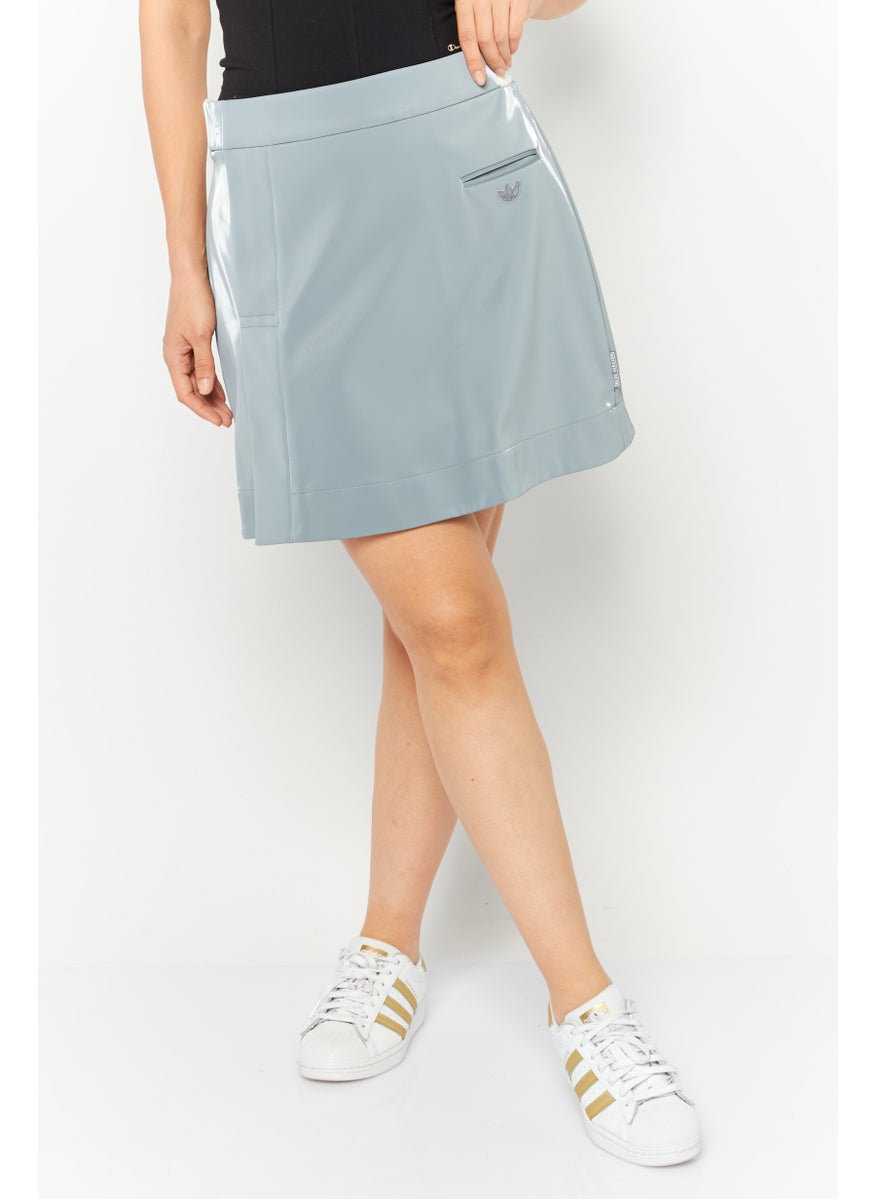 Women Sportswear Fit Brand Logo Outdoor Skirt, Grey