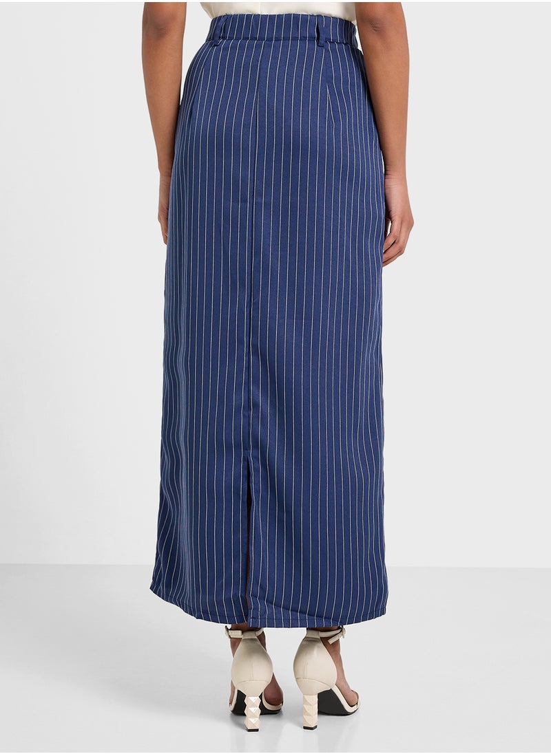 Pinstripe Skirt