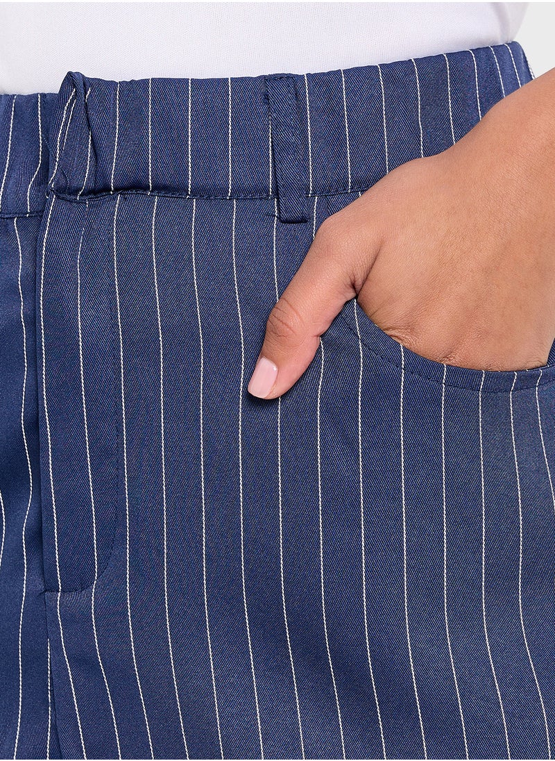 Pinstripe Skirt