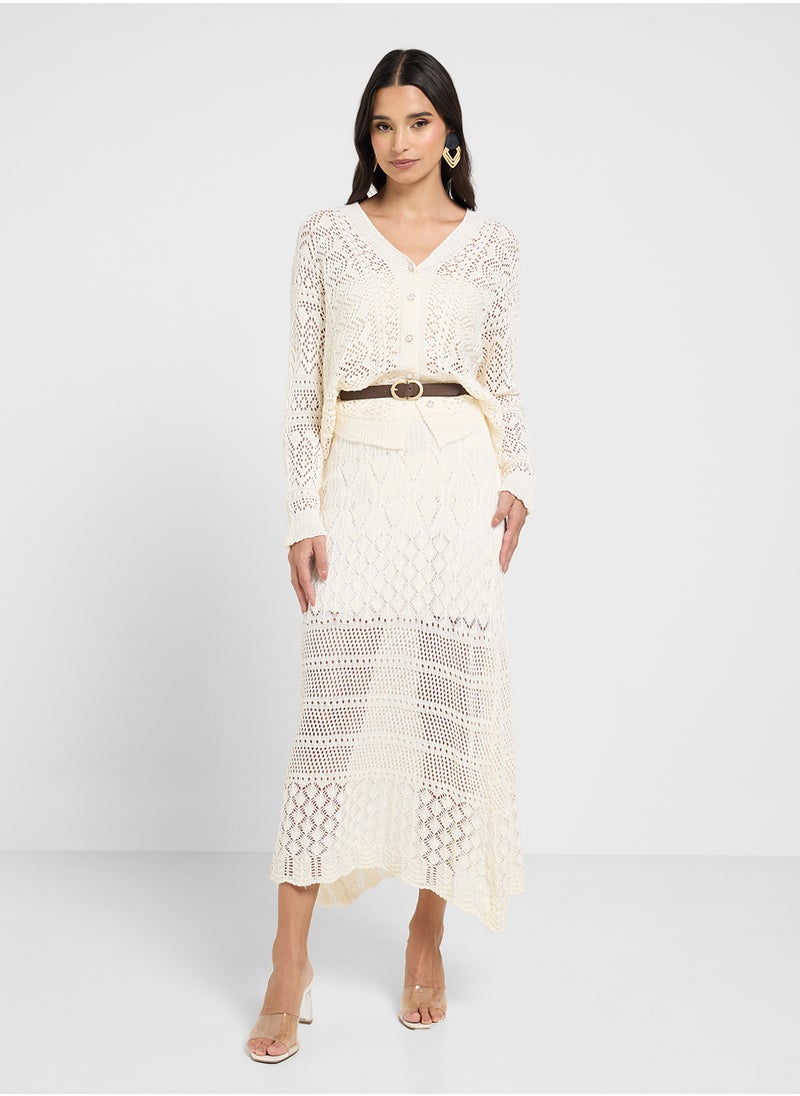 Crochet Top & Skirt Set