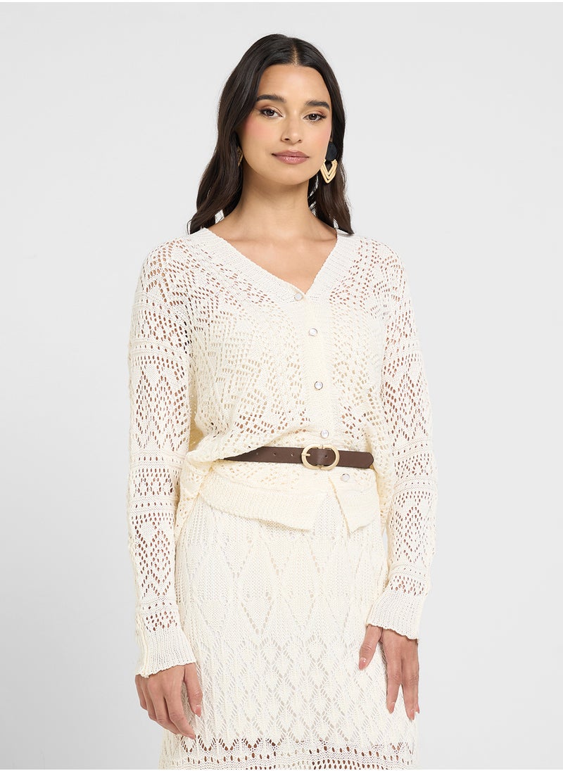 Crochet Top & Skirt Set