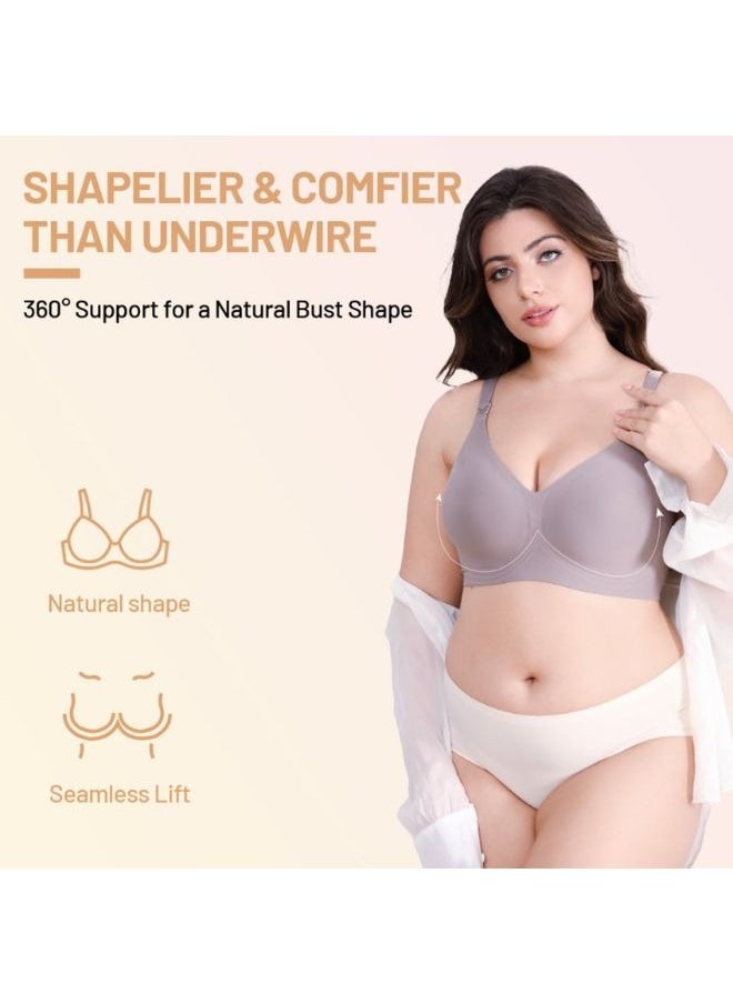 SEEDNUR Classic Ultra Soft Seamless, Smooth and Wireless Women Nursing Bra Push Up Feeding Jelly Strip Technology, versatile for every occasion Pregnancy and Breastfeeding