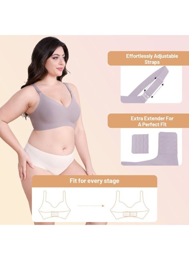 SEEDNUR Classic Ultra Soft Seamless, Smooth and Wireless Women Nursing Bra Push Up Feeding Jelly Strip Technology, versatile for every occasion Pregnancy and Breastfeeding