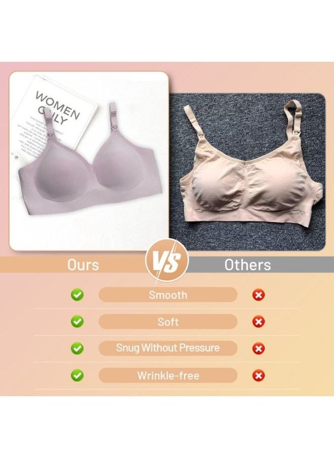 SEEDNUR Classic Ultra Soft Seamless, Smooth and Wireless Women Nursing Bra Push Up Feeding Jelly Strip Technology, versatile for every occasion Pregnancy and Breastfeeding