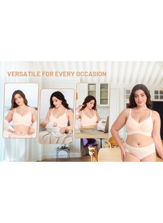 SEEDNUR Classic Ultra Soft Seamless, Smooth and Wireless Women Nursing Bra Push Up Feeding Jelly Strip Technology, versatile for every occasion Pregnancy and Breastfeeding