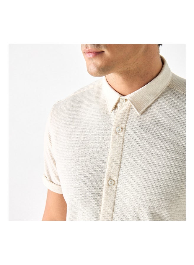 Regular Fit Textured Shirt