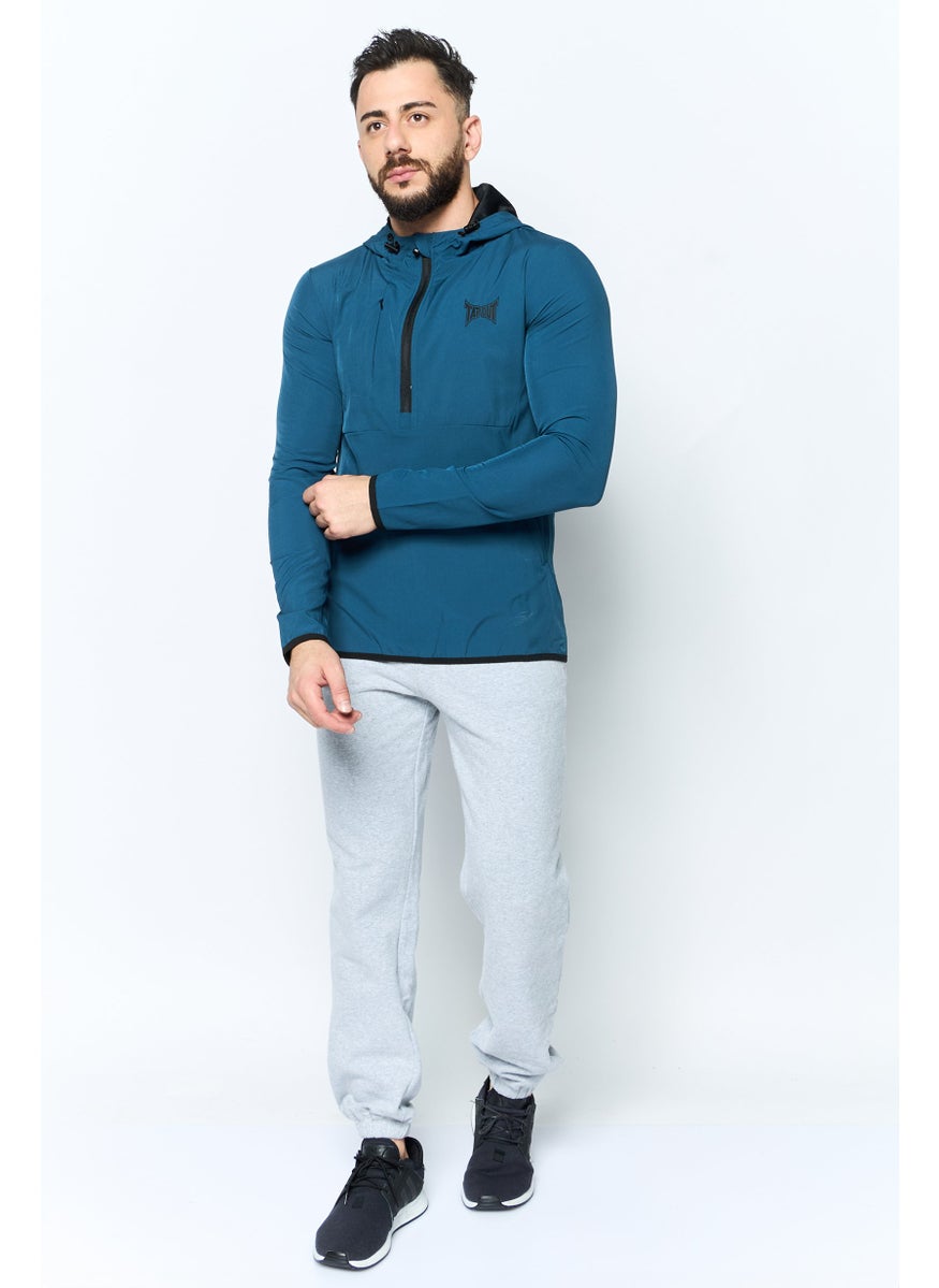 Men Sportswear Fit Long Sleeve Training Sweatshirts, Teal Blue