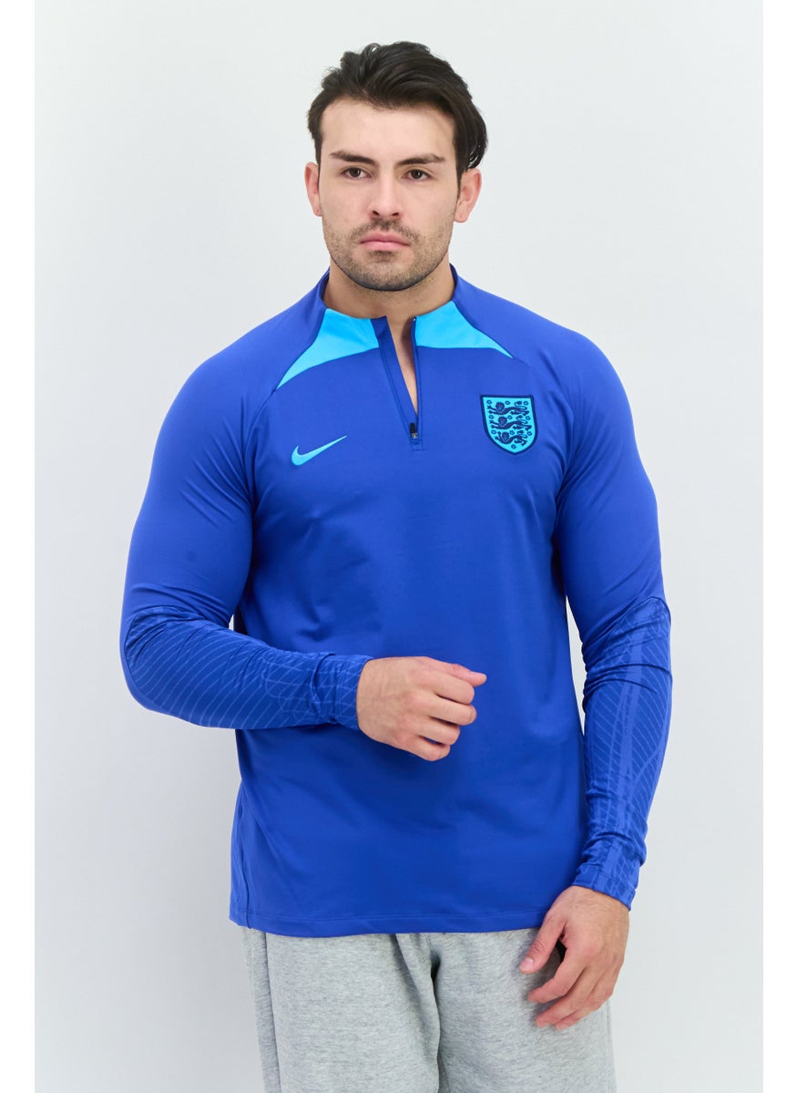 Men Dri-fit Long Sleeve Training Sweatshirt, Blue