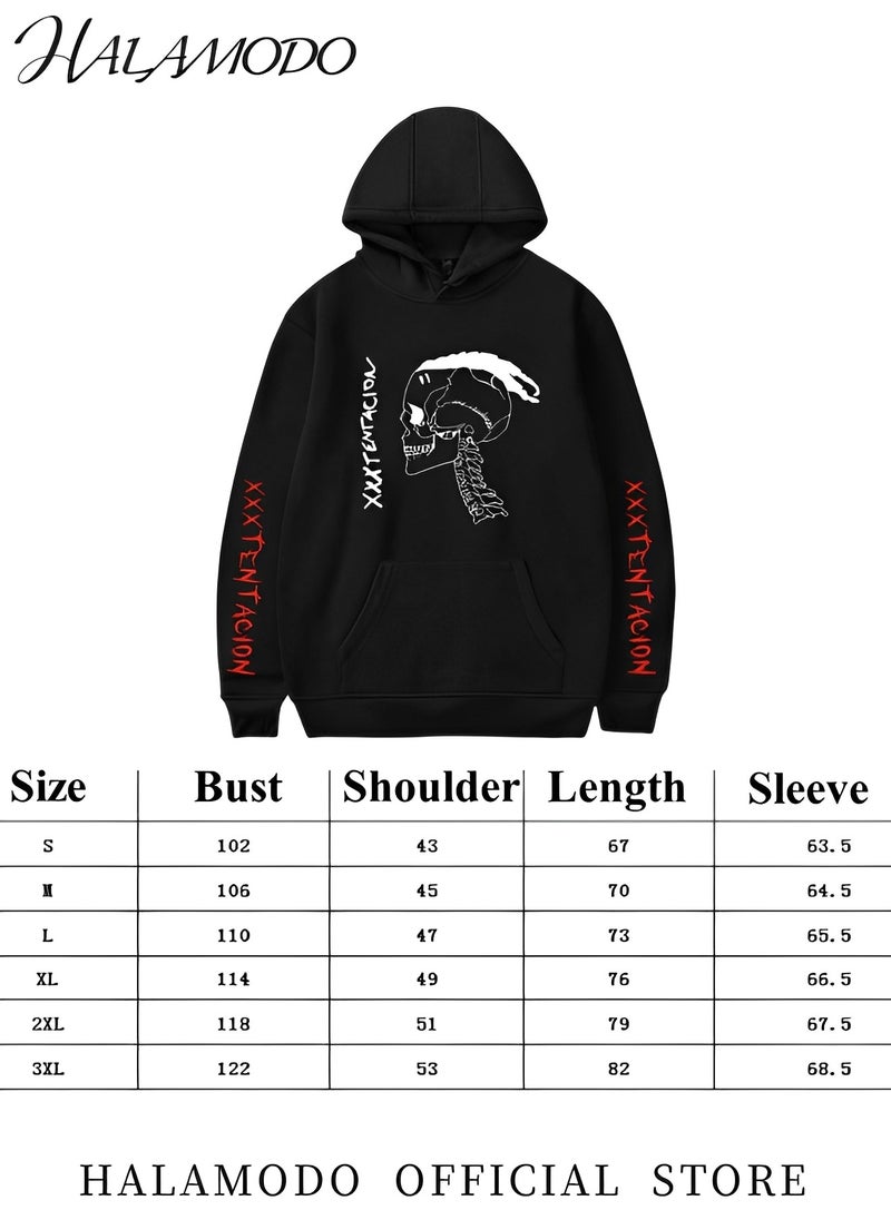 Men's Hoodie Pullover Powerblend Fleece Hoodie Sweatshirt with pattern Comfortable Sweatshirt Pullover Hooded Sweatshirt