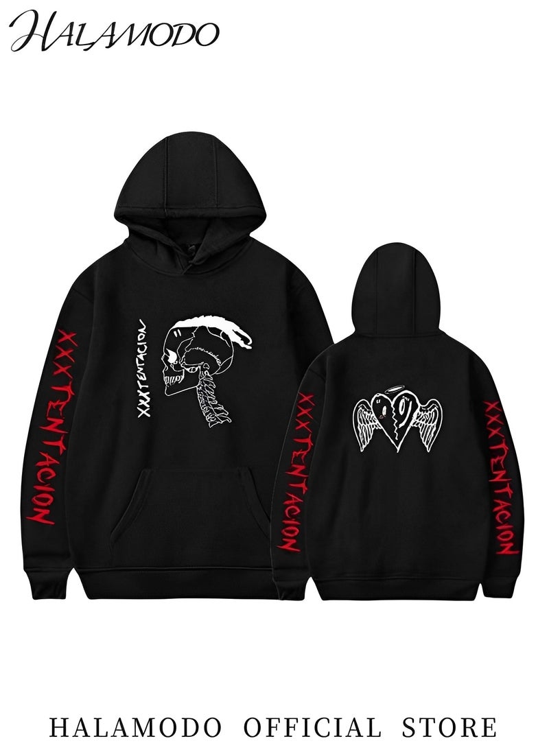 Men's Hoodie Pullover Powerblend Fleece Hoodie Sweatshirt with pattern Comfortable Sweatshirt Pullover Hooded Sweatshirt