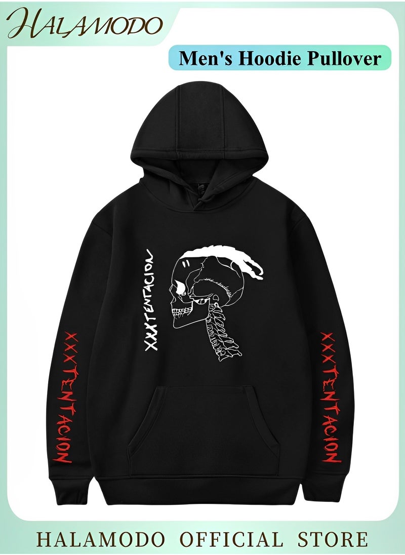 Men's Hoodie Pullover Powerblend Fleece Hoodie Sweatshirt with pattern Comfortable Sweatshirt Pullover Hooded Sweatshirt