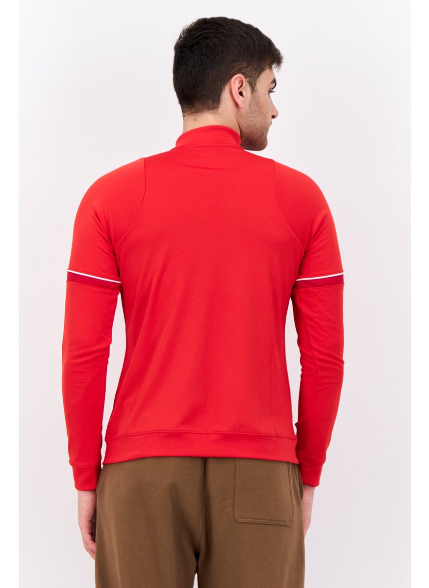 Men Sportswear Fit Long Sleeve Training Sweatshirt, Red