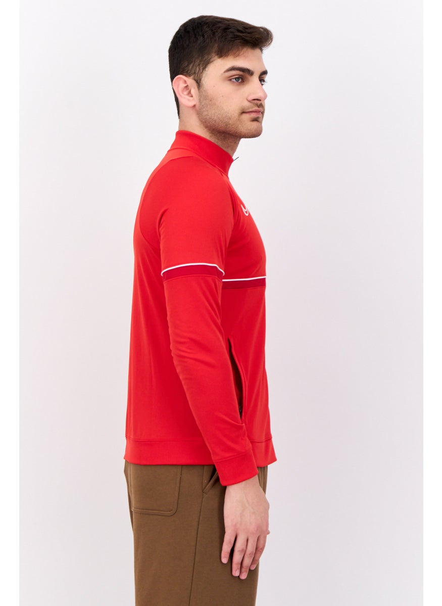 Men Sportswear Fit Long Sleeve Training Sweatshirt, Red